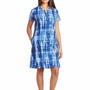 Ellen Tracy tie dye dress with pockets size Small